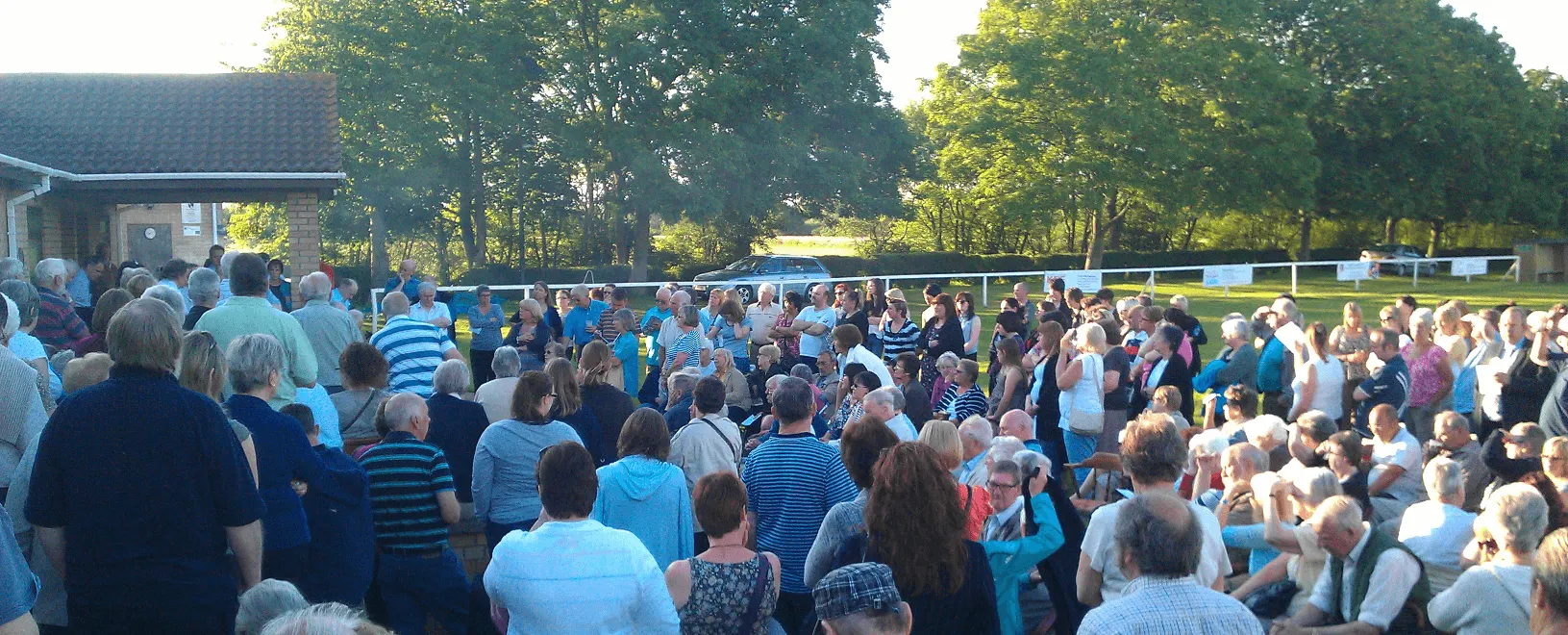 A busy community event at the club